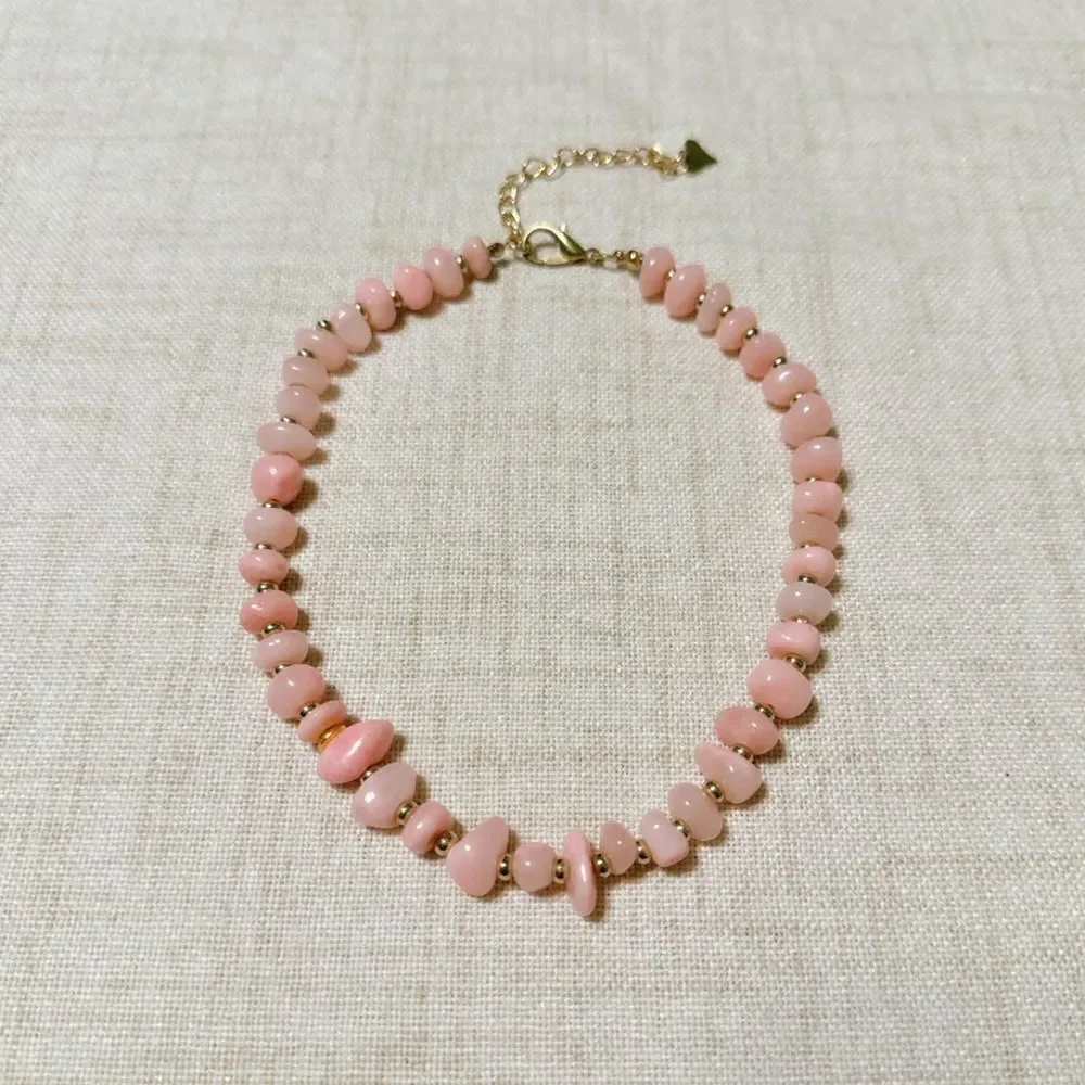 Boho summer beaded necklace M436 - Picture 2 of 4